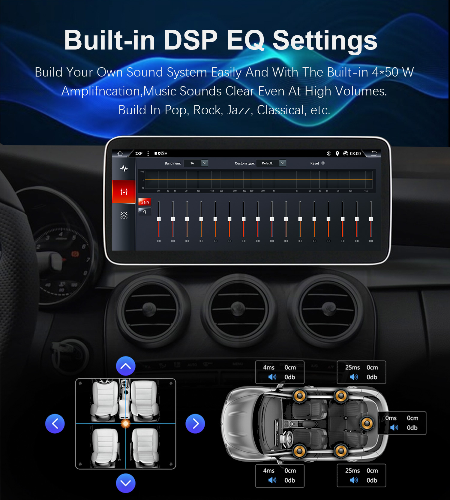 YUEHOO  YH-D071 12.3 inch 360° Camera Android 12.0 Car Stereo Radio MP5 Player 2.5D IPS Screen 8 Core GPS DSP WIFI BT5.0