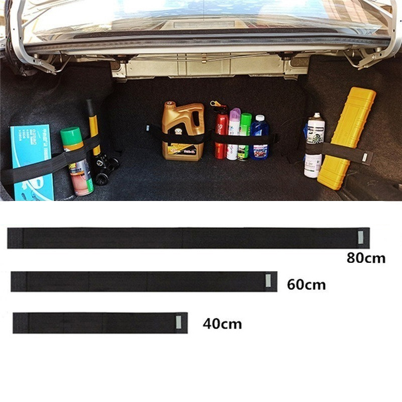Car Trunk Organizer Elastic Fixing Tape Fire Extinguisher Water Tank Miscellaneous Storage Fixing Tape Cars Storage