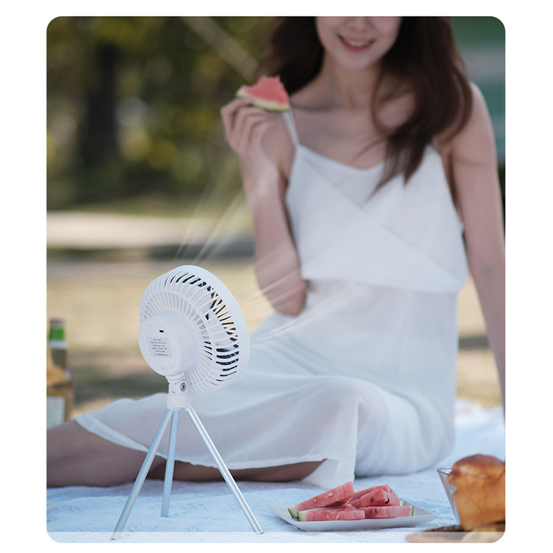 4000mAh Camping Fan Rechargeable Desktop Portable Circulator Wireless Ceiling Electric Fan