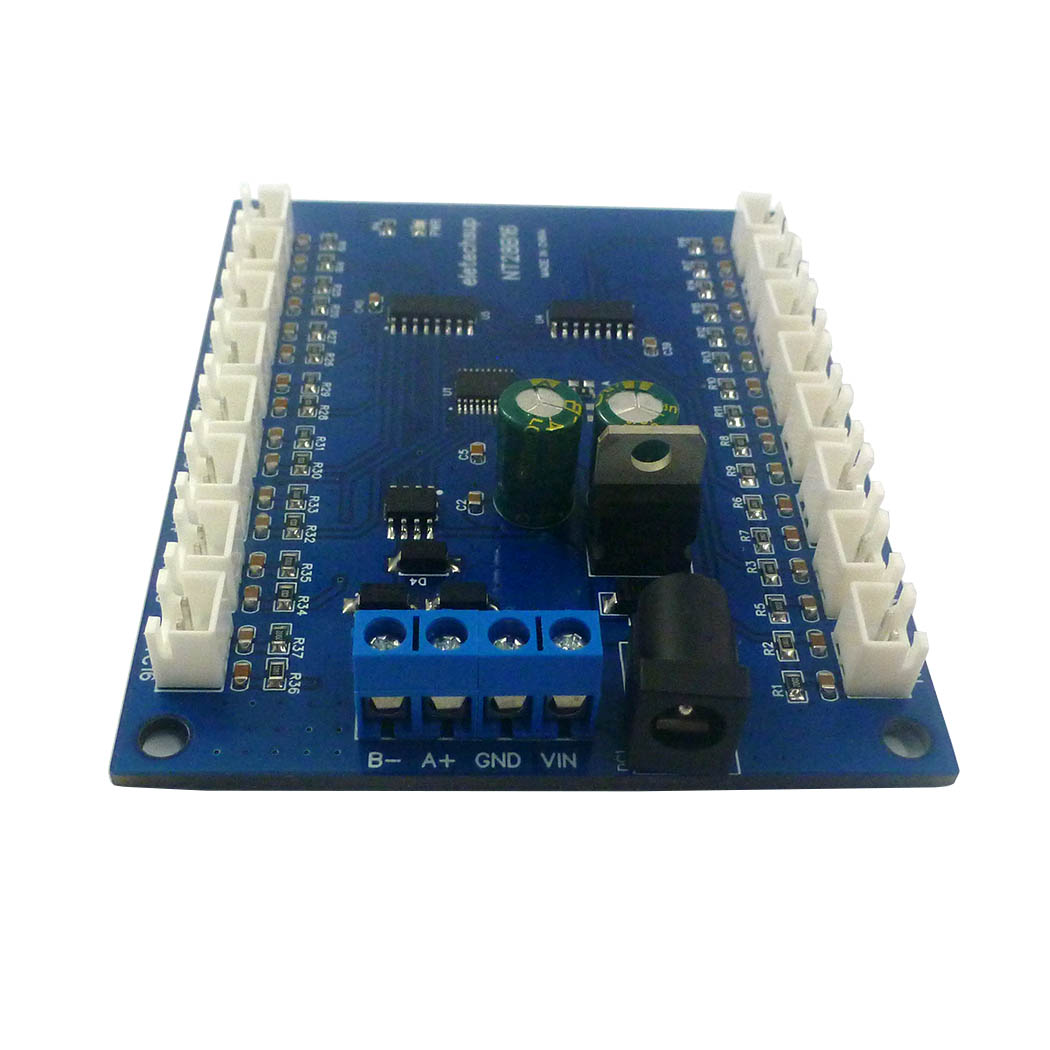 NT28B16 TB438 16Ch RS485 Temperature Data Logger with Modbus RTU&NTC Sensor Module Board