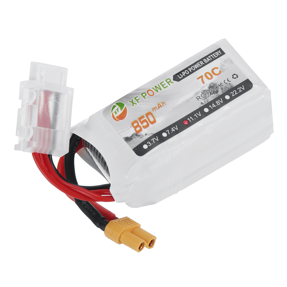 XF Power 11.1V 850mAh 70C 3S LiPo Battery XT30 Plug for RC Drone