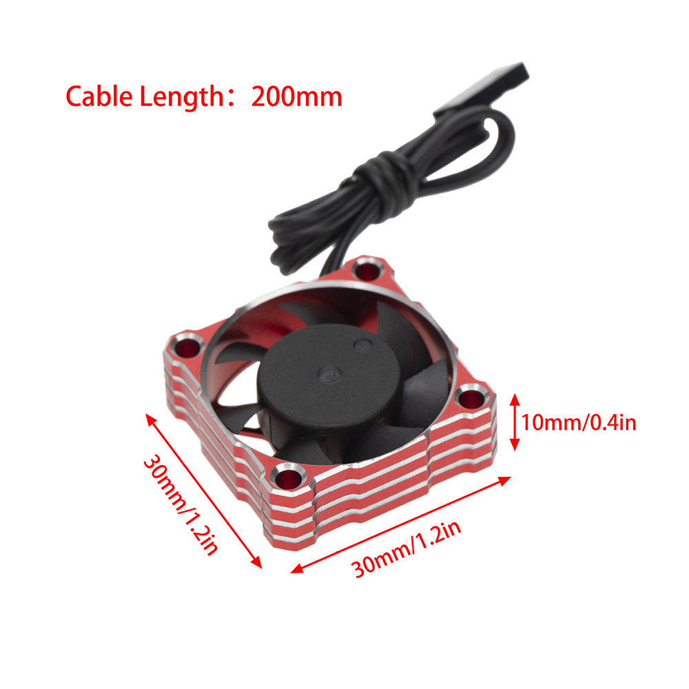 High-Speed Fan 25000rpm Universal 30*30mm Motor Esc Cooling Aluminum Alloy 3010 Fans RC Car Parts