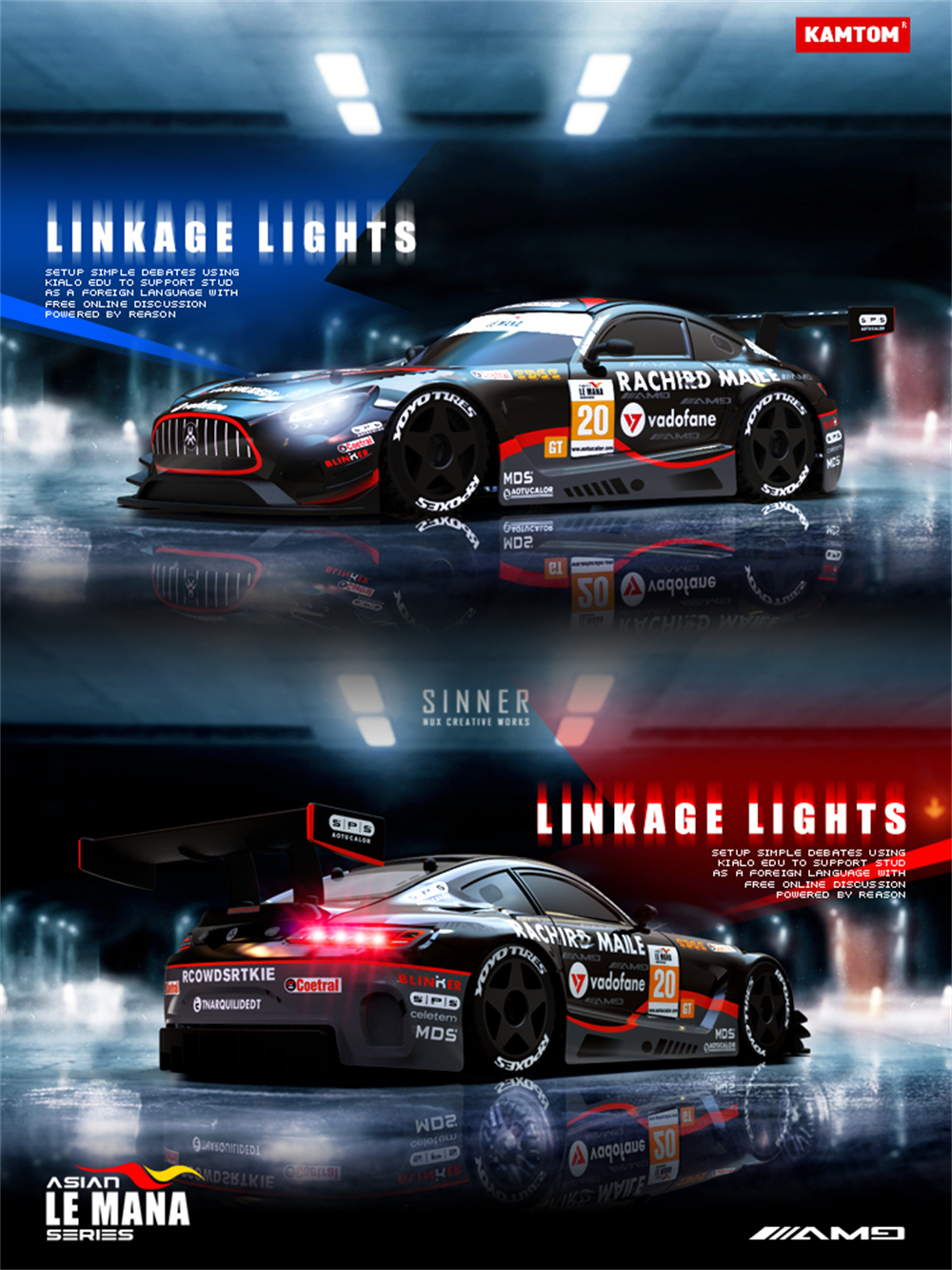 KAMTOM KM2401 RTR 1/24 2.4G 2WD Drift RC Car ESP Gyro Optional Camera Mini Race LED Light High Speed Racing On-Road Electric Remote Radio Control Vehicles Model RTR Child Toys Boys Kids Gifts