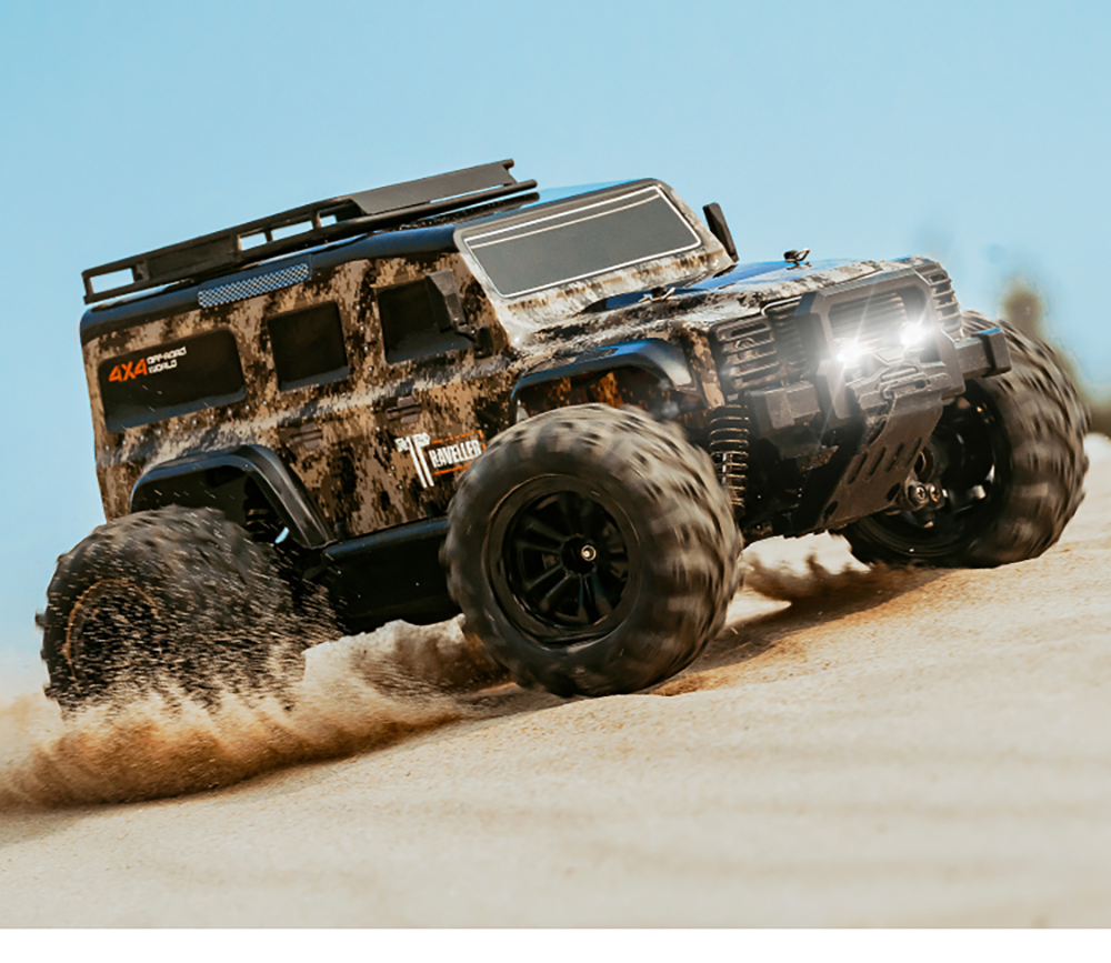 Funsky G2201 2.4G 1/16 4WD RC Car With LED Light High Speed Desert Truck Vehicle Models