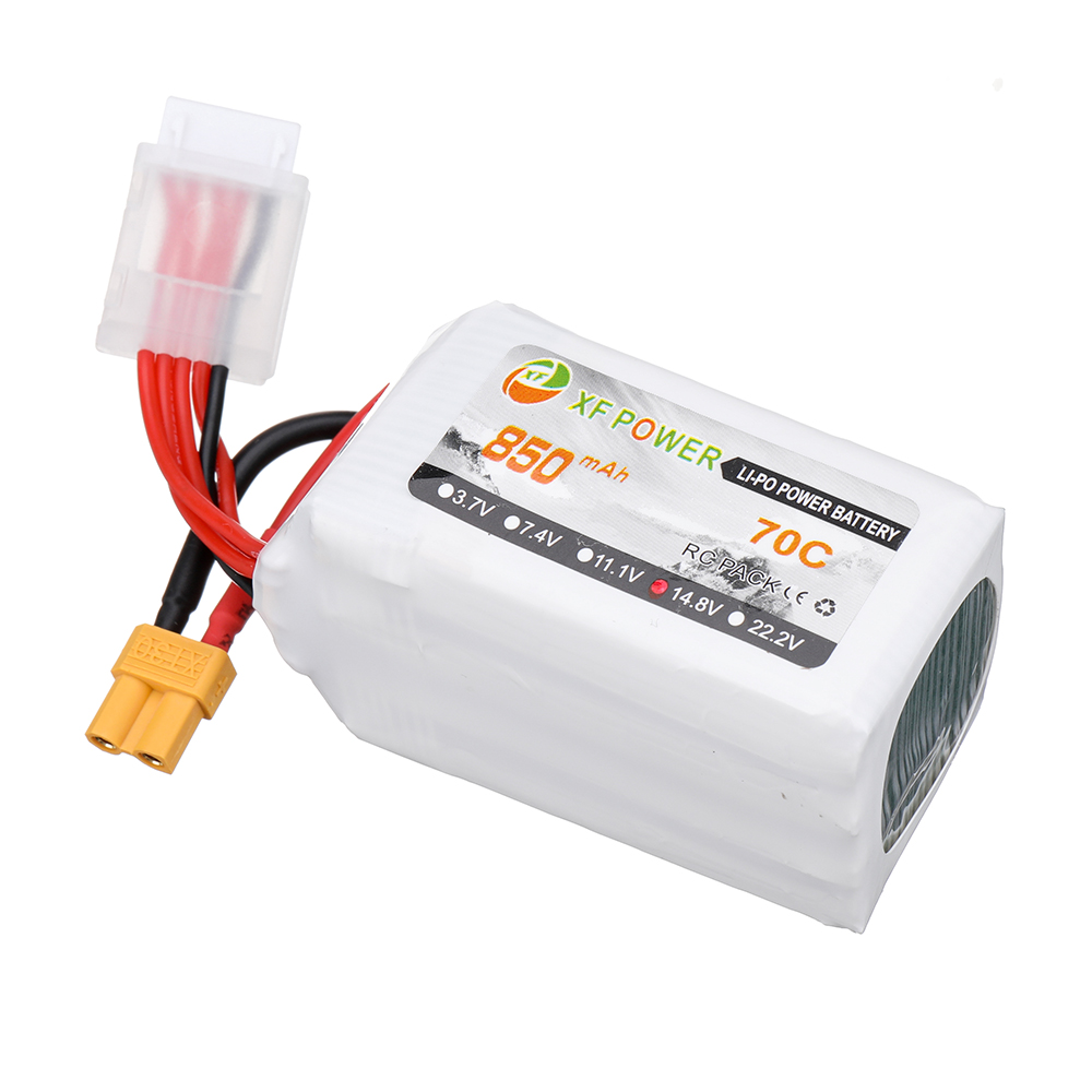 XF Power 14.8V 850mAh 70C 4S LiPo Battery XT30 Plug for RC Drone