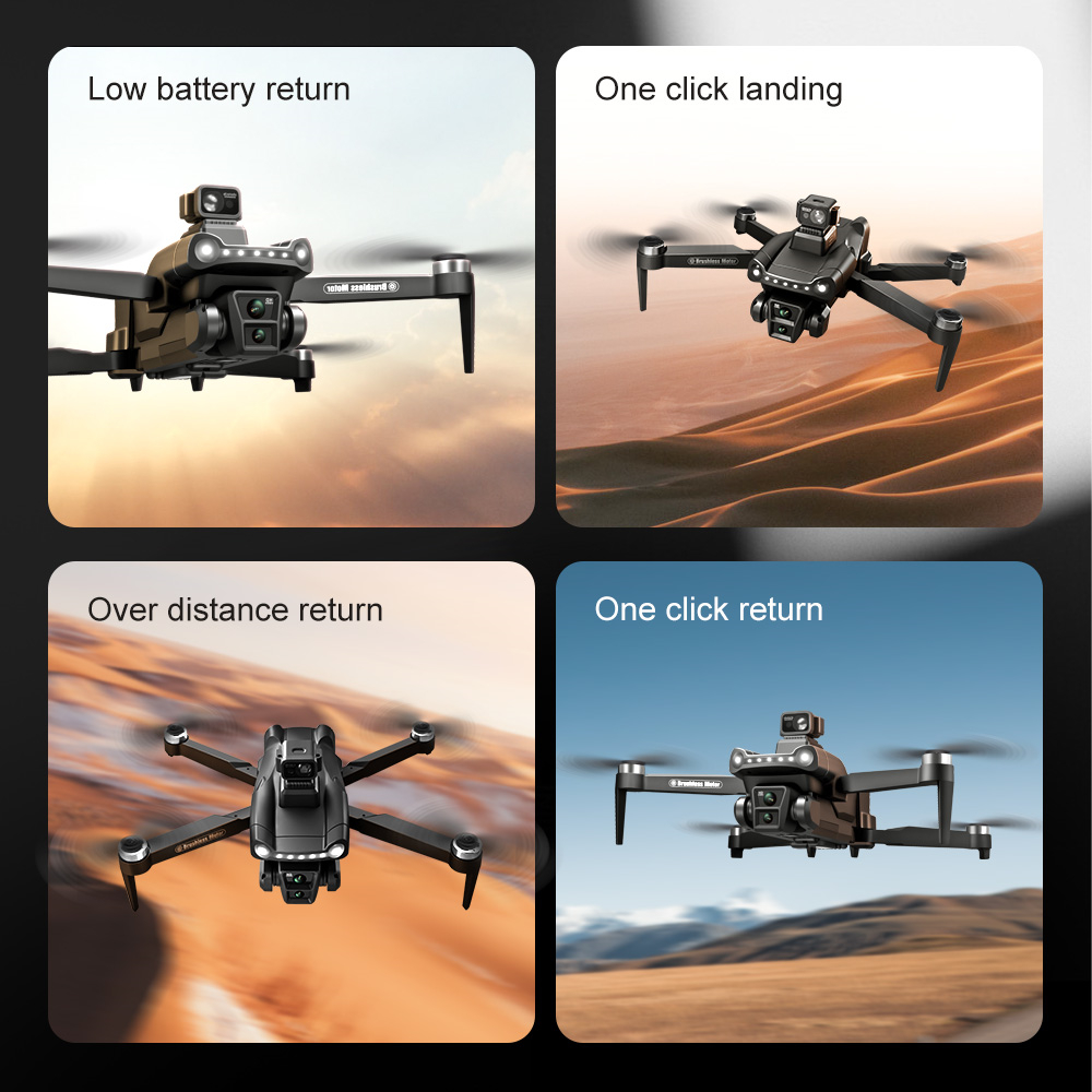 WLRC V198 PRO MAX GPS 5G WiFi FPV with 1080P HD Dual Camera Servo Gimbal 360° Obstacle Avoidance Optical Flow Hover Brushless Foldable RC Drone Quadcopter RTF