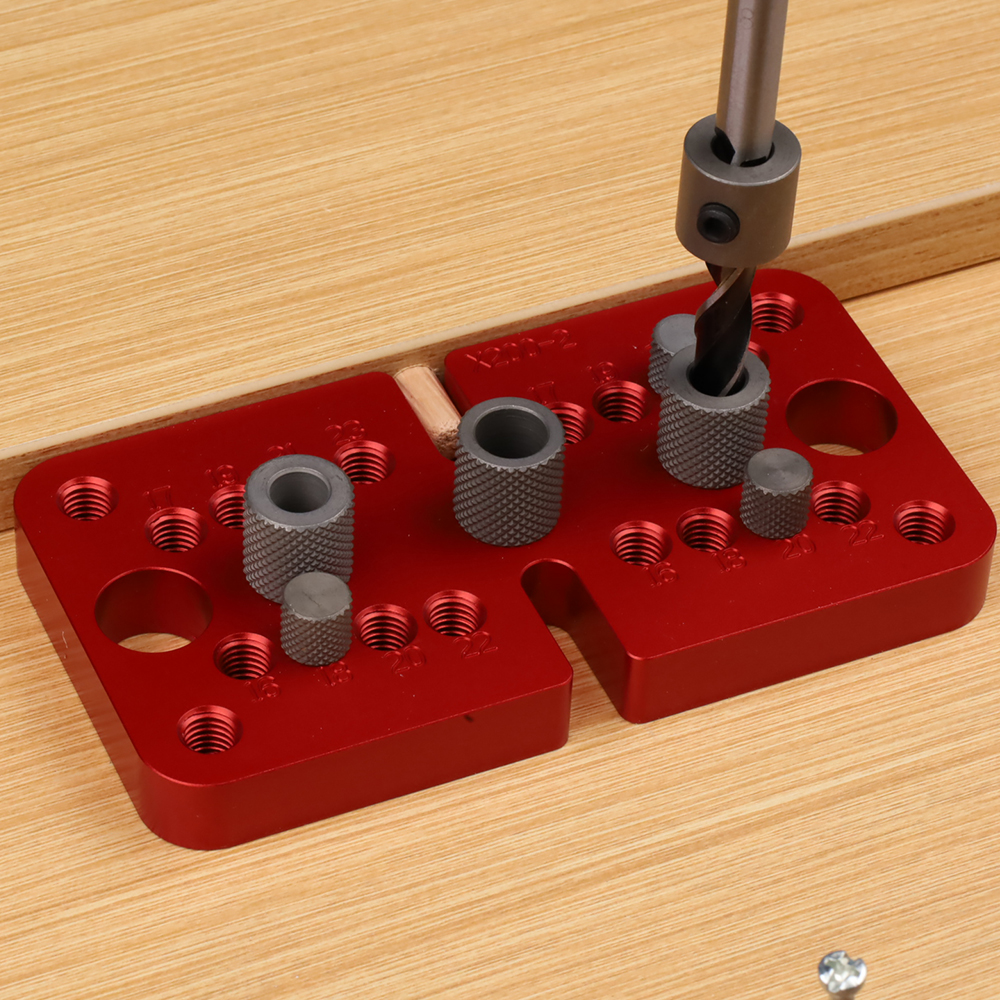 Kit Foratura Legno 3in1 - Guide 8/10/15mm, Localizzatore Fori, Per Falegnameria - Foto 5