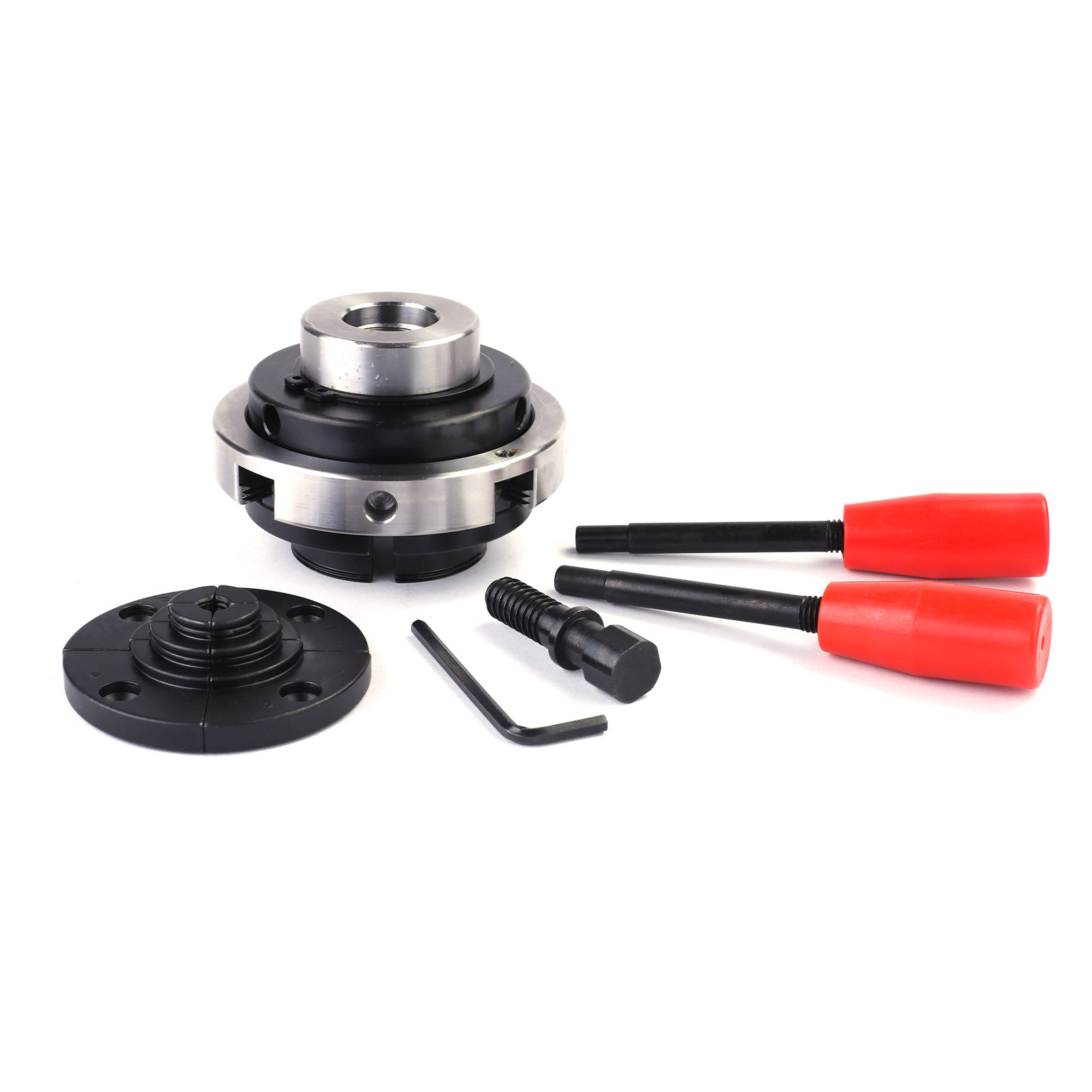 4 Jaw Manual Woodworking Lathe Chuck  4-inch for Wood Turning Milling Drilling Grinder Clamping M33*3.5/1-8TPI