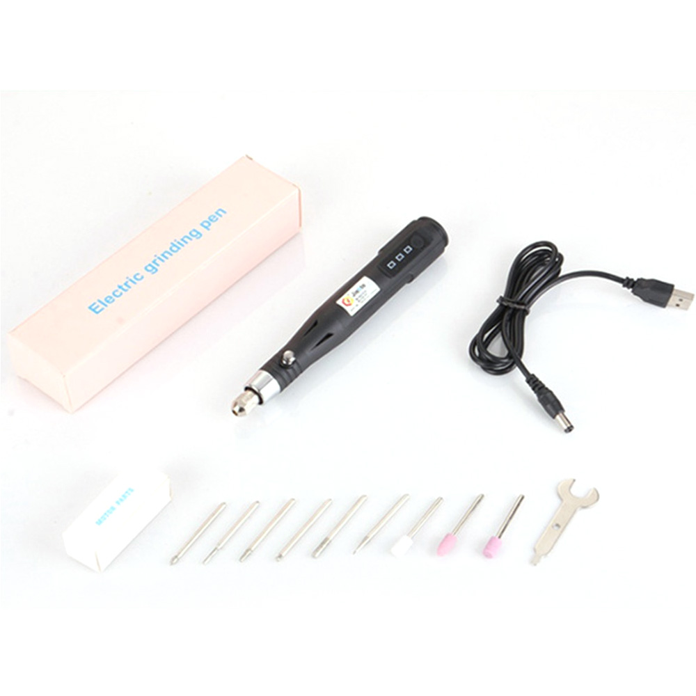 15000RPM Handheld USB Mini Electric Grinder Drill Engraving Pen Polishing Machine With Dremel Rotary Tool Accessories DIY Set