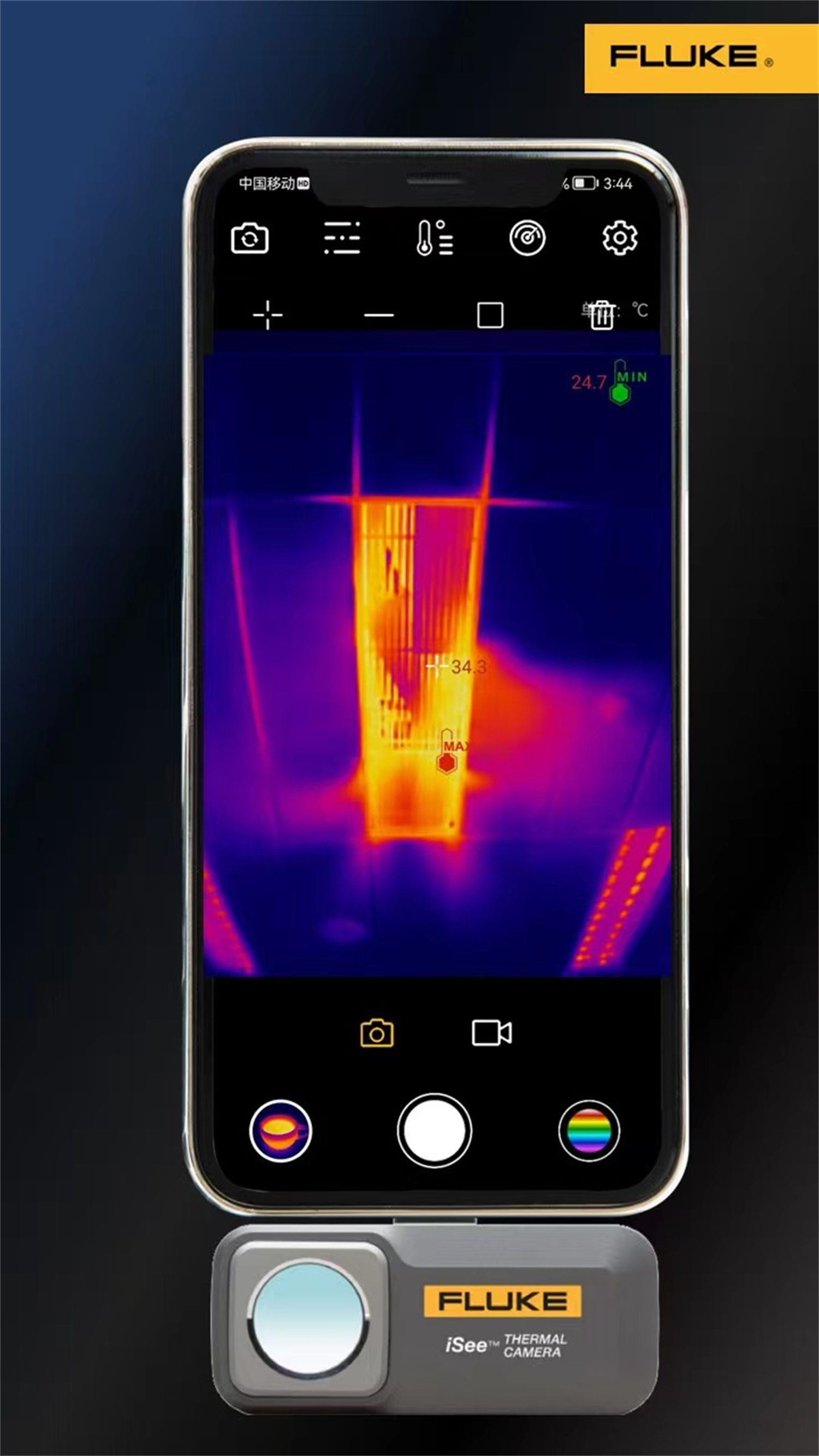 Fluke TC01A Thermal Camera For Phone Construction Imager Thermographic Smartphone Repair Cell Phone Infrared Professional