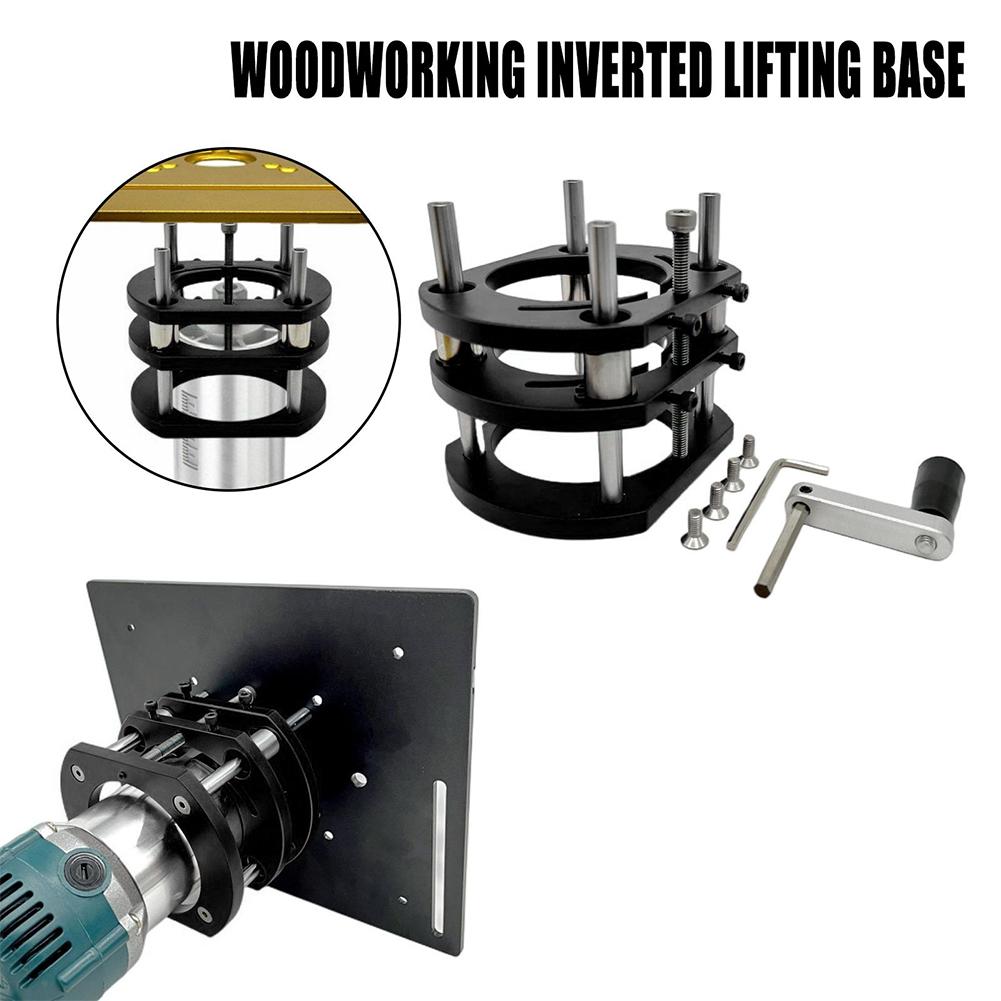 Router Lift for 65mm Diameter Motors Woodworking Inverted Lifting Base Electric Wood Mill Trimming