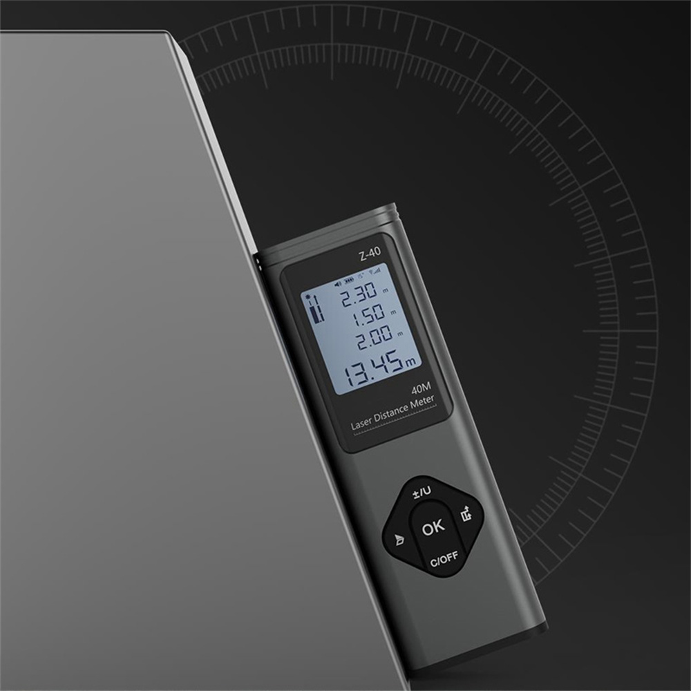 RONGUAN 40-meter Digital Laser Rangefinder Distance Meter Measure Tool Laser Casting Instrument Angle Meter