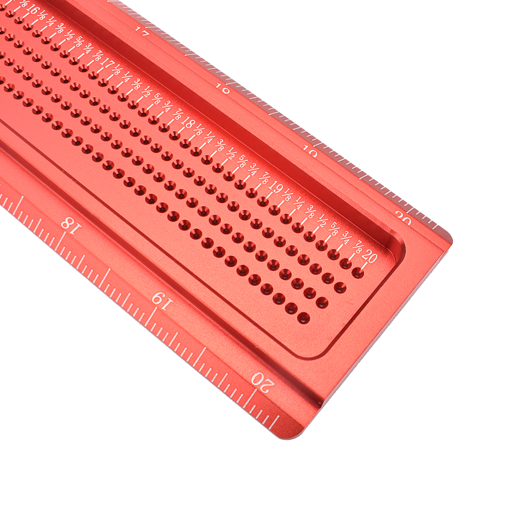 16/20 Inch Aluminum Alloy T-Square Marking Ruler Woodworking Tool for Precise Scribing and Measuring