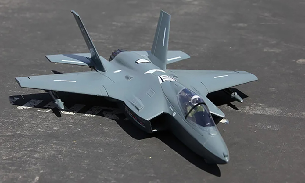 QTModel F35 517mm 翼幅 EPO 50mm EDF ジェット戦闘機 RC 飛行機 固定