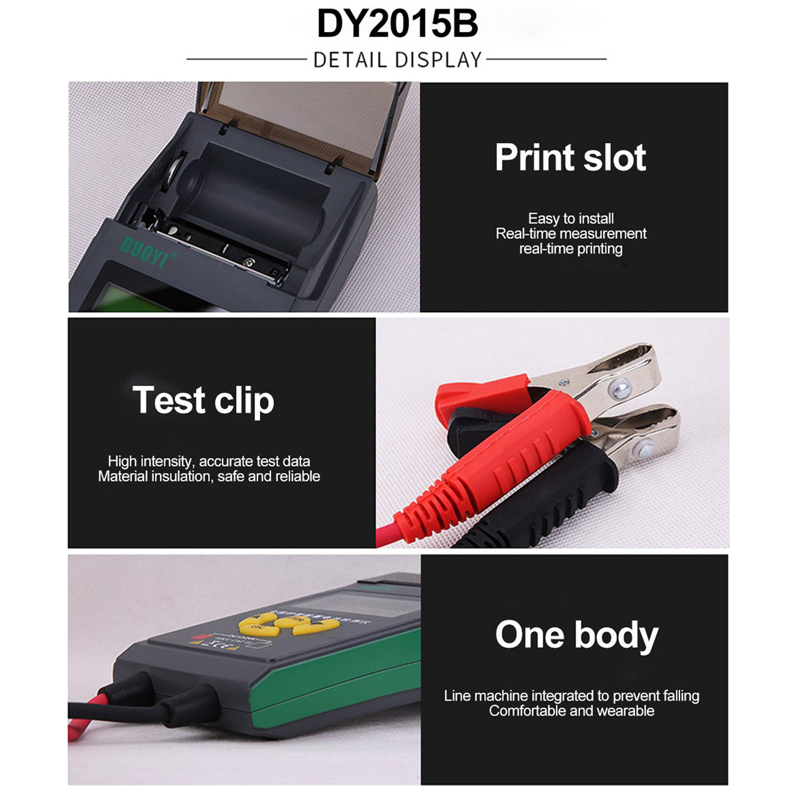 DY2015B 12V Automotive Car Battery System Tester Analyzer with Thermal Printer