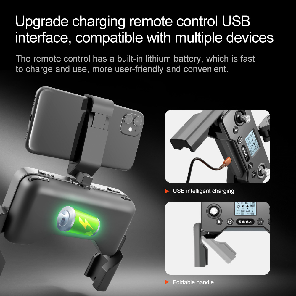 WLRC V198 PRO MAX GPS 5G WiFi FPV with 1080P HD Dual Camera Servo Gimbal 360° Obstacle Avoidance Optical Flow Hover Brushless Foldable RC Drone Quadcopter RTF