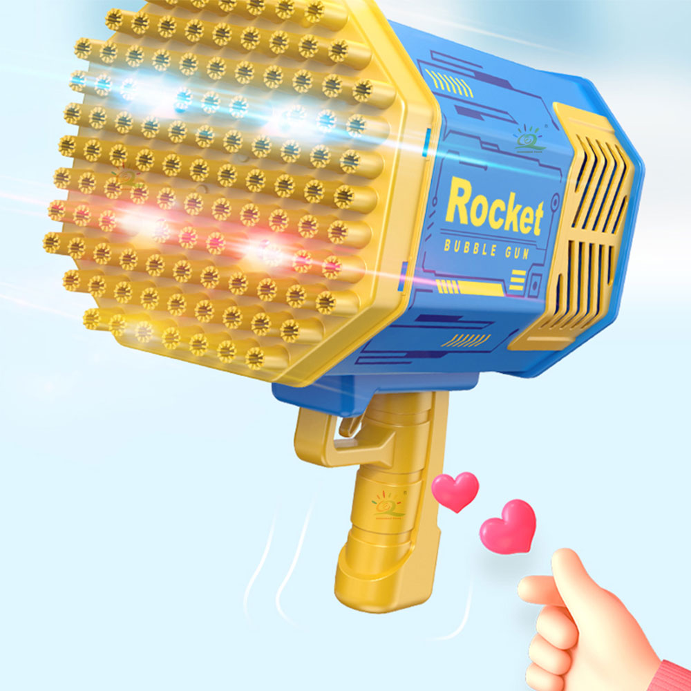 109 Holes Summer Outdoor Flashing Electric Automatic Bubbles Gun Beach Interactive Game Toy for Children