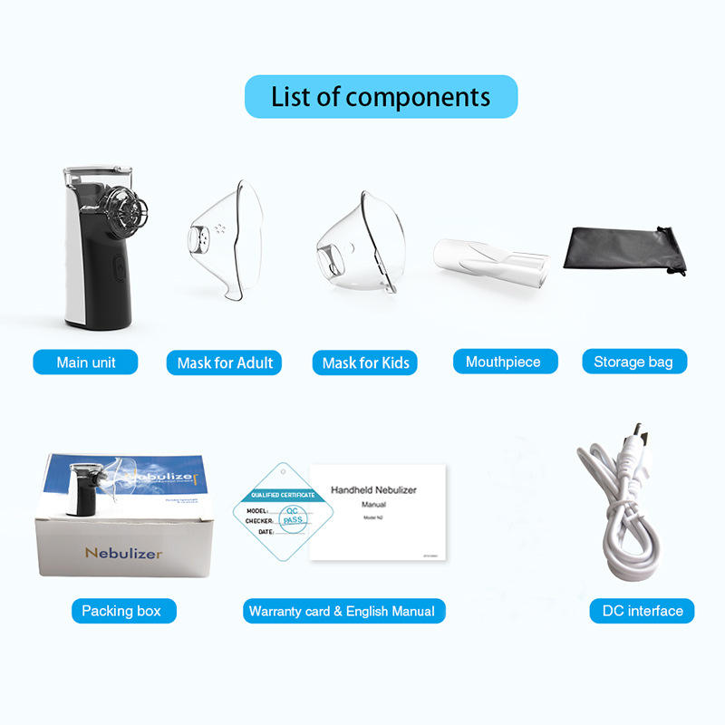 Portable Electronic Inhaler Reachmed Nebulizer Machine Medical Handheld Ultrasonic Atomizer With USB Charge Rechargeable