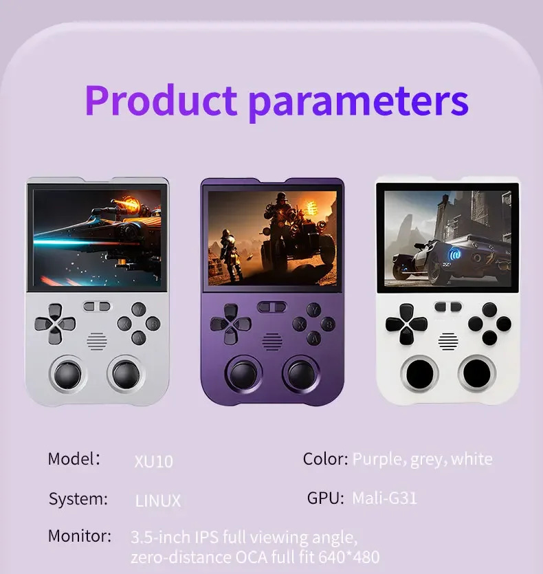 Coopreme XU10 Handheld Gaming Console with Dual Joysitck LINUX