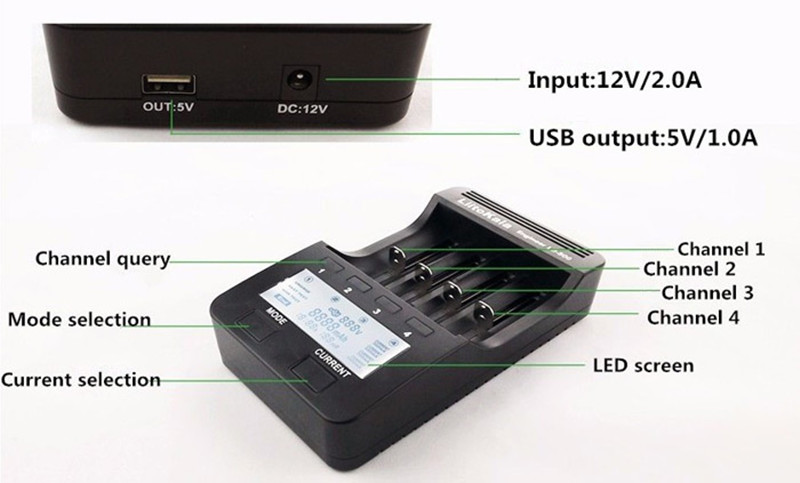 LiitoKala Lii-500 LCD Display Intellegent Battery Charger for 18650 26650 AA AAA Flashlight Cells Can Test The Battery Capacity
