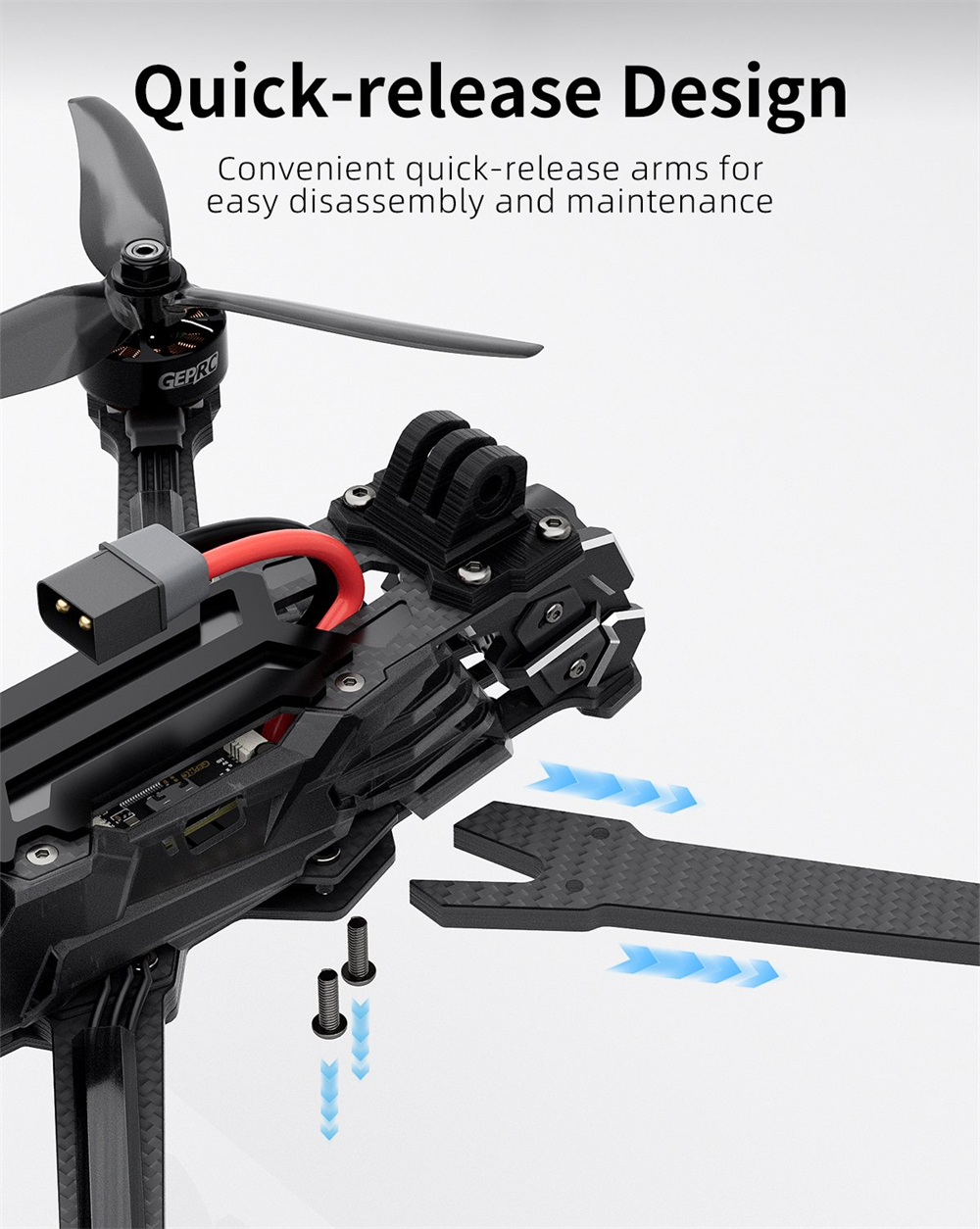GEPRC Vapor X5 O4 Pro 230mm 5 Inch 6S GPS Freestyle RC FPV Racing Drone PNP BNF with 2207E 1960 KV Motor