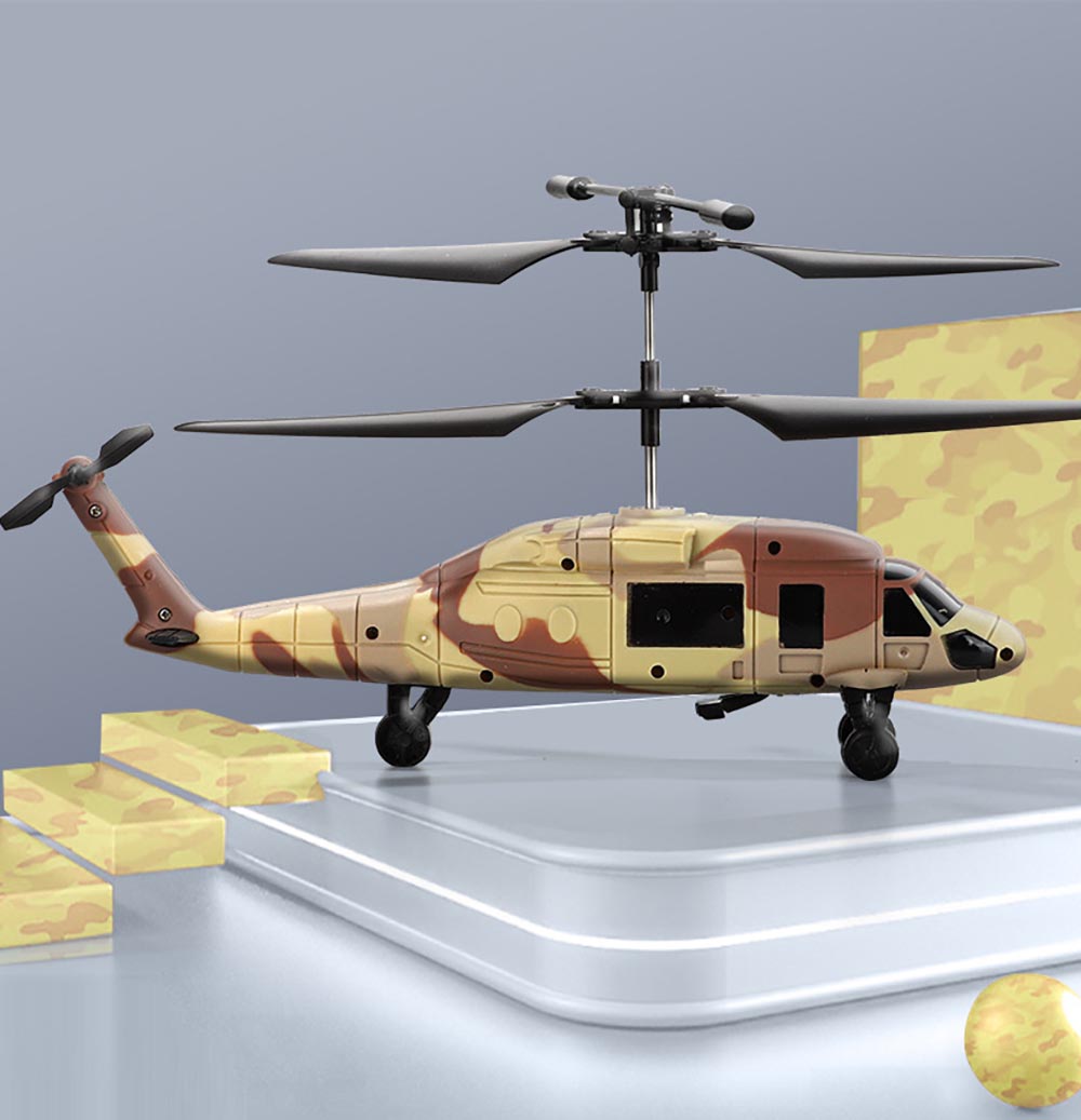 2.4G 2CH Remote Control Rechargeable Drop-Resistant Simulator Desert Combat Remote Control Helicopter