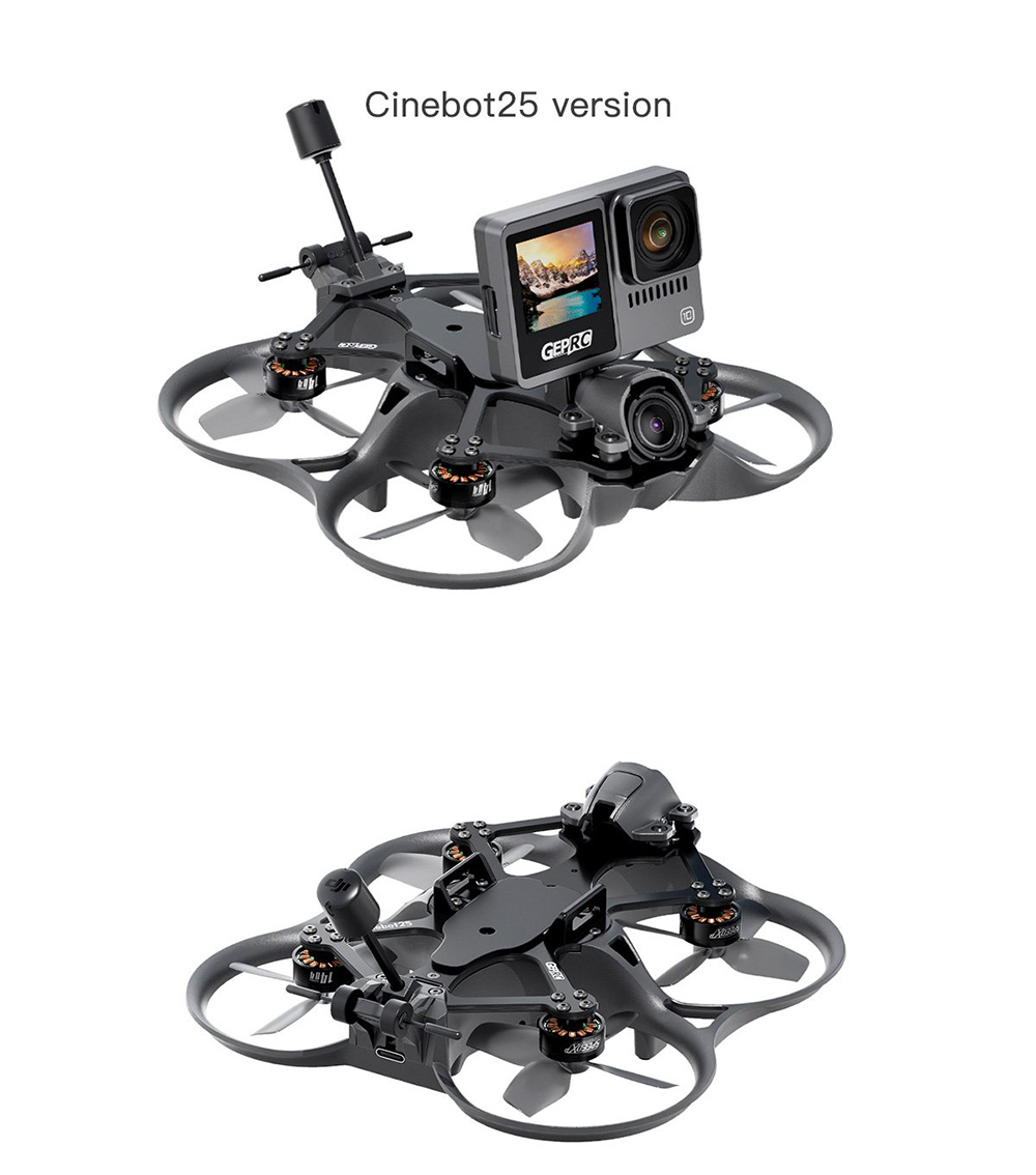 GEPRC Cinebot25 S HD DJI O3 2.5 Inch Whoop FPV Racing Drone PNP BNF TAKER G4 45A AIO Digital System