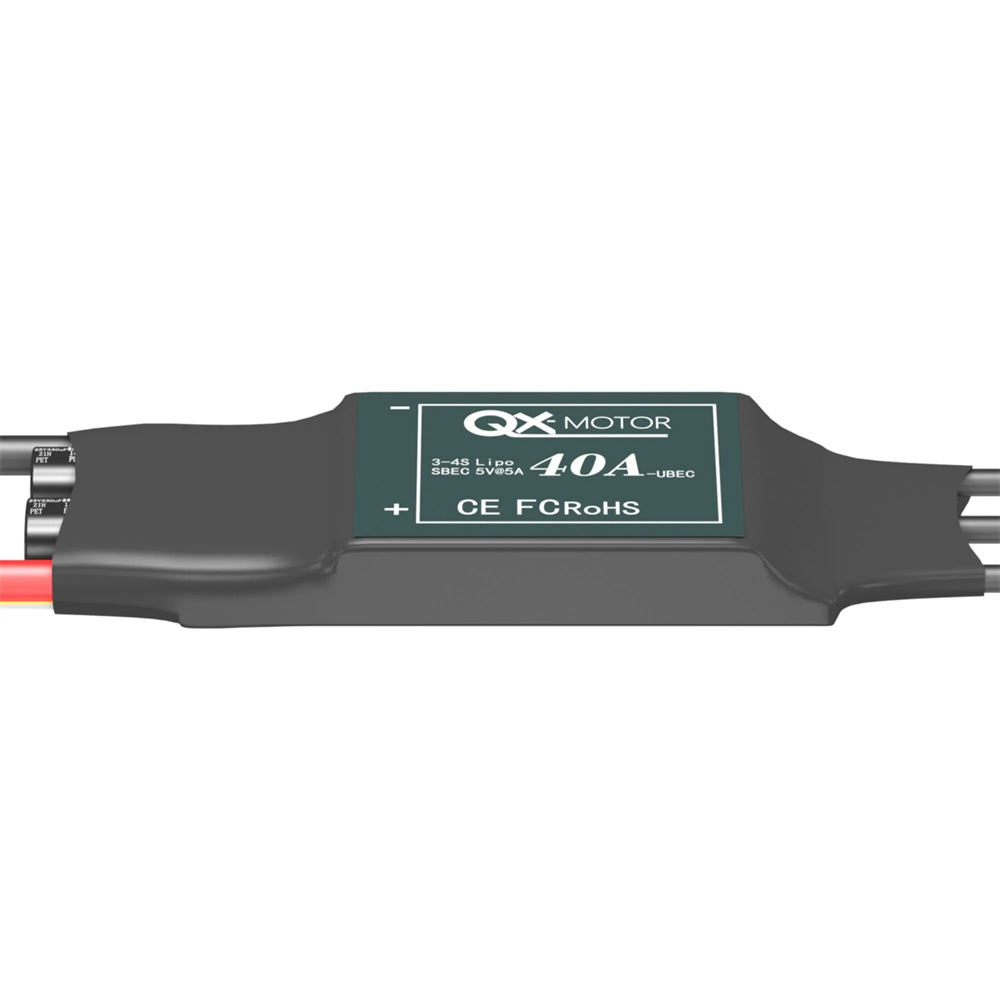 QX-Motor 40A Brushless ESC 2-6S No BEC / 3-4S With 5V 5A BEC for RC Airplane Fixed Wing