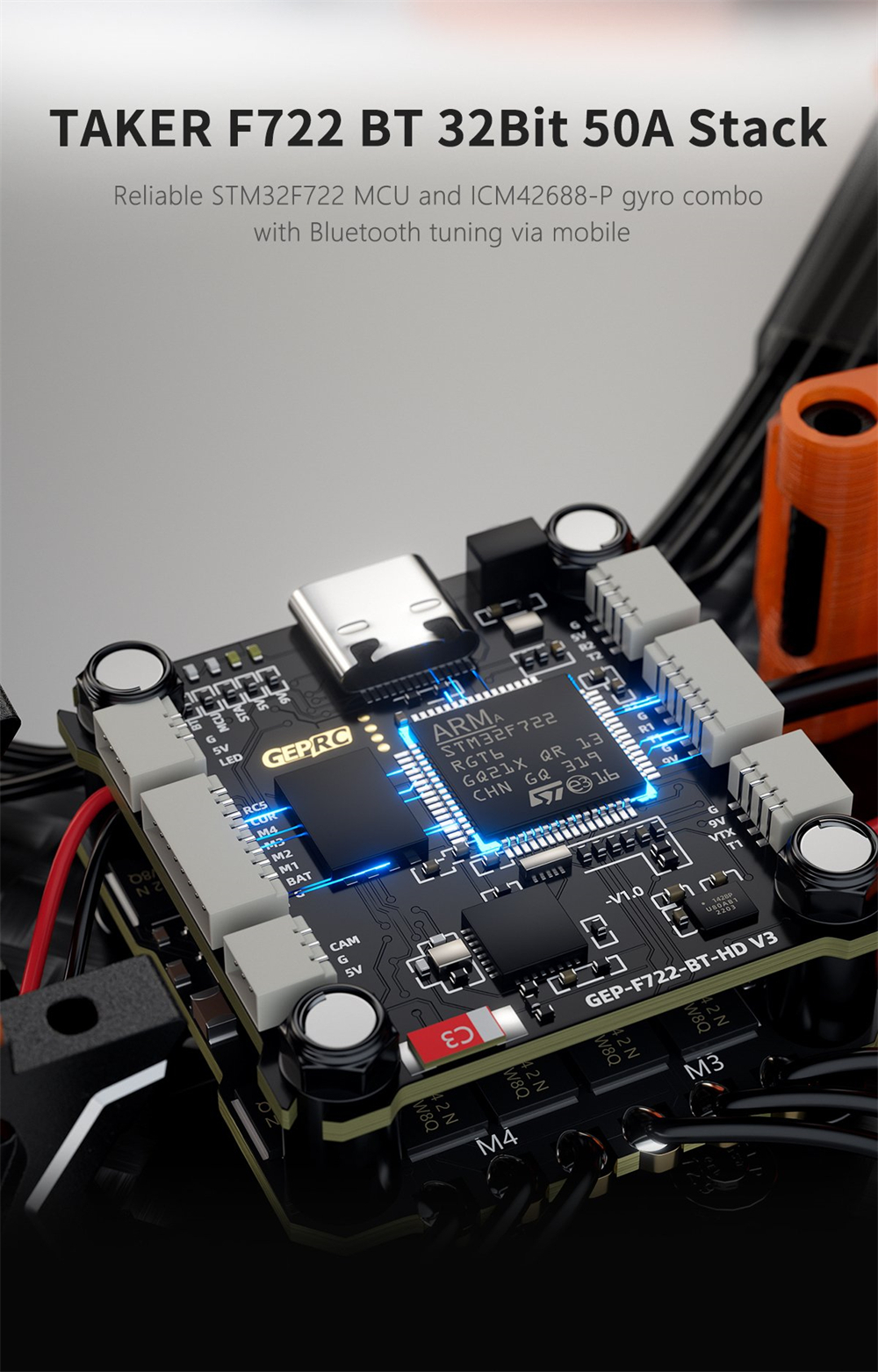GEPRC MARK5 225mm 5 Inch 6S Wide X RC WTFPV Drone PNP BNF Compatible with DJI O4 Pro Air Unit Digital System