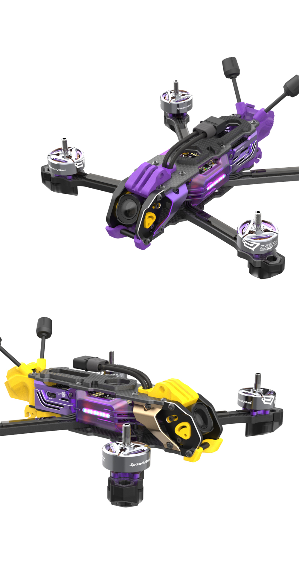 SpeedyBee Mario5 DC HD O4 PRO 5 Inch 6S FPV Racing Drones BNF with Bee Storm 2306.5 PRO 1880KV Motor