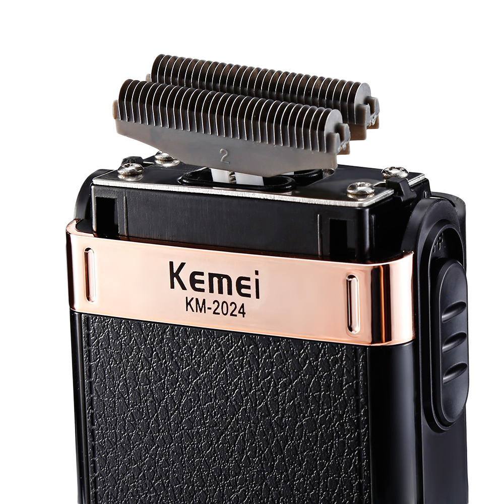 Kemei KM-2024 Electric Shaver For Men Waterproof Rechargeable Electric Professional Beard Trimmer Razor USB Charging