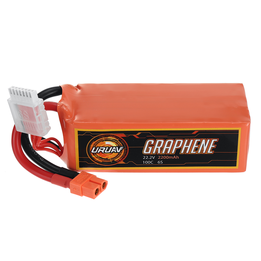 URUAV GRAPHENE Power 22.2V 2200mAh 100C 6S LiPo Battery XT60 Plug for RC Drone