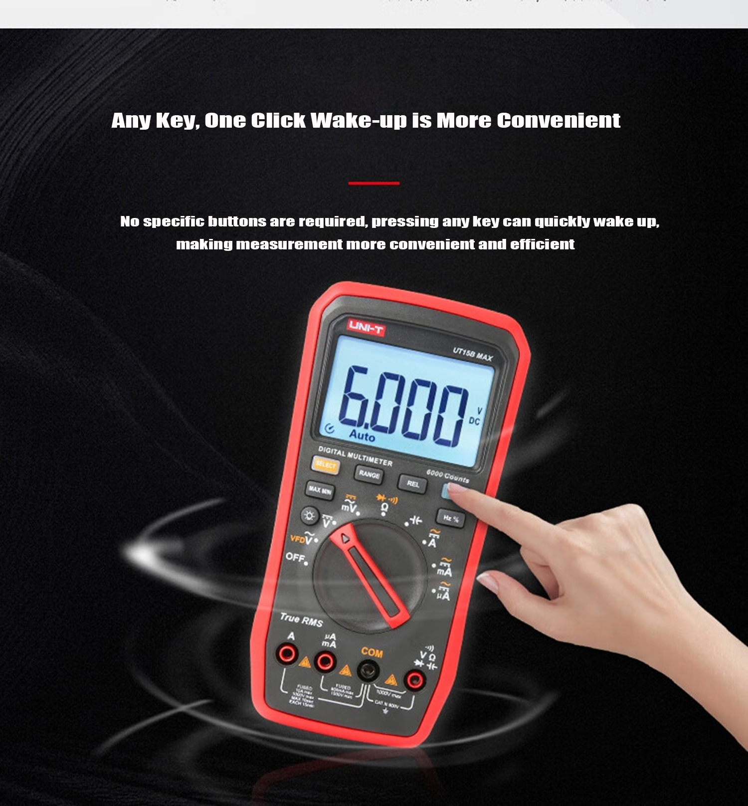 UNI-T UT18B MAX True RMS Digital Multimeters Voltmeter Auto Range ...