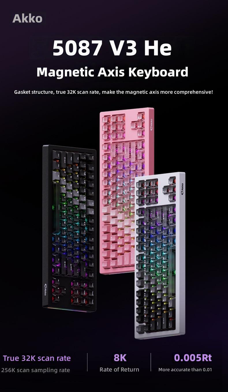 AKKO 5087 V3 HE Magnetic Switch Wired Mechanical Keyboard Hot