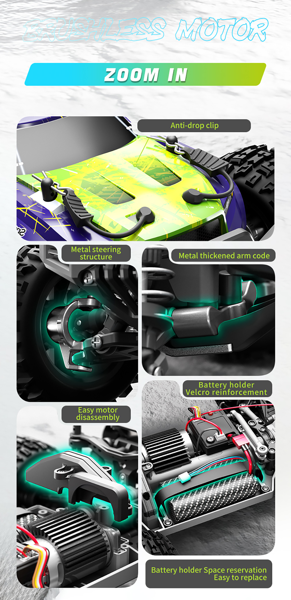 SCY 18101 1/18 2.4G 4WD High Speed RC Car Off-Road Truck Racing Model Full Proportional Control