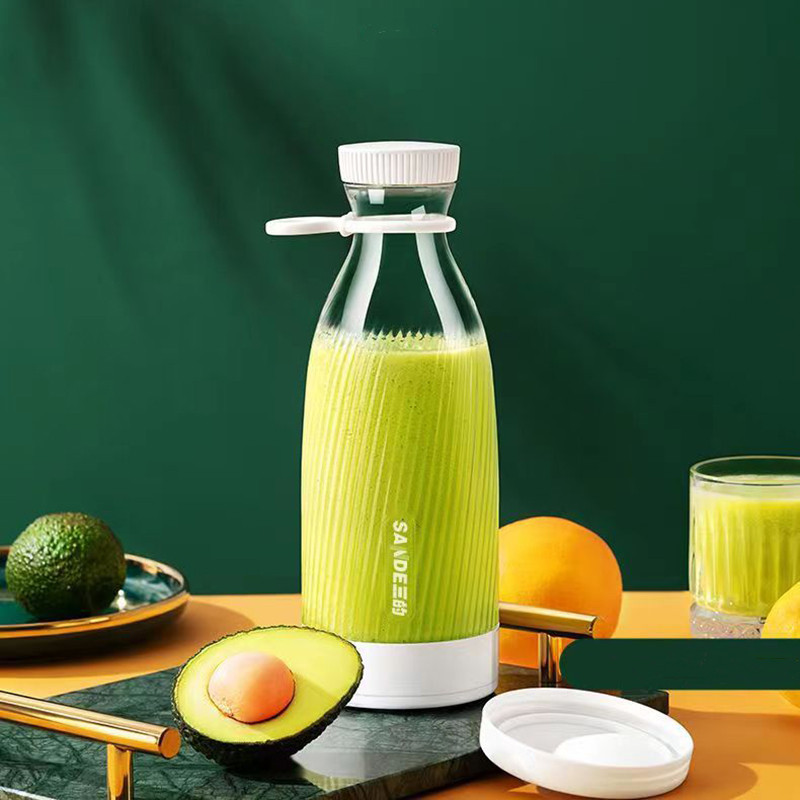 500ml Portable Juicer Cup White Rechargeable - Blend Smoothies Anywhere with Our Mini Juice Maker