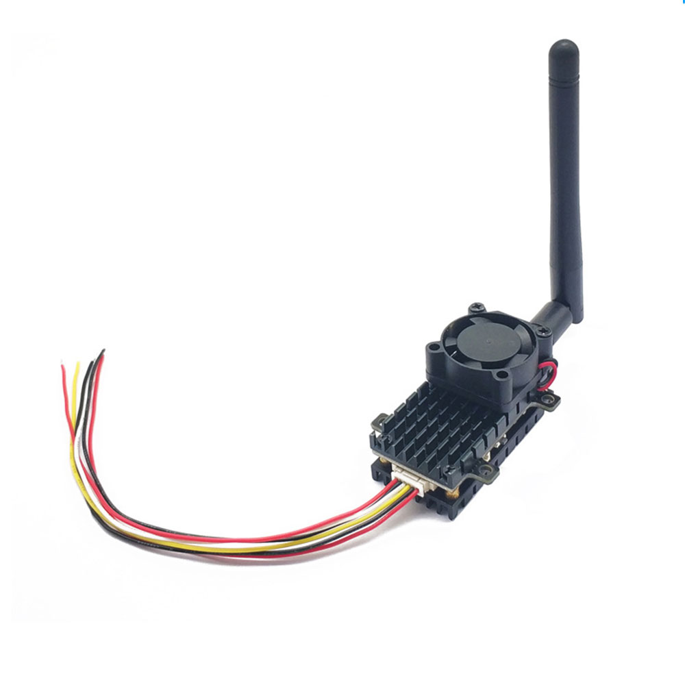 EWRF Long Range FPV System 5.8Ghz 2W FPV Wireless VTX Transmitter 2000mW and 3 Channel Dual Video Camera CMOS 1000TVL for RC Drone