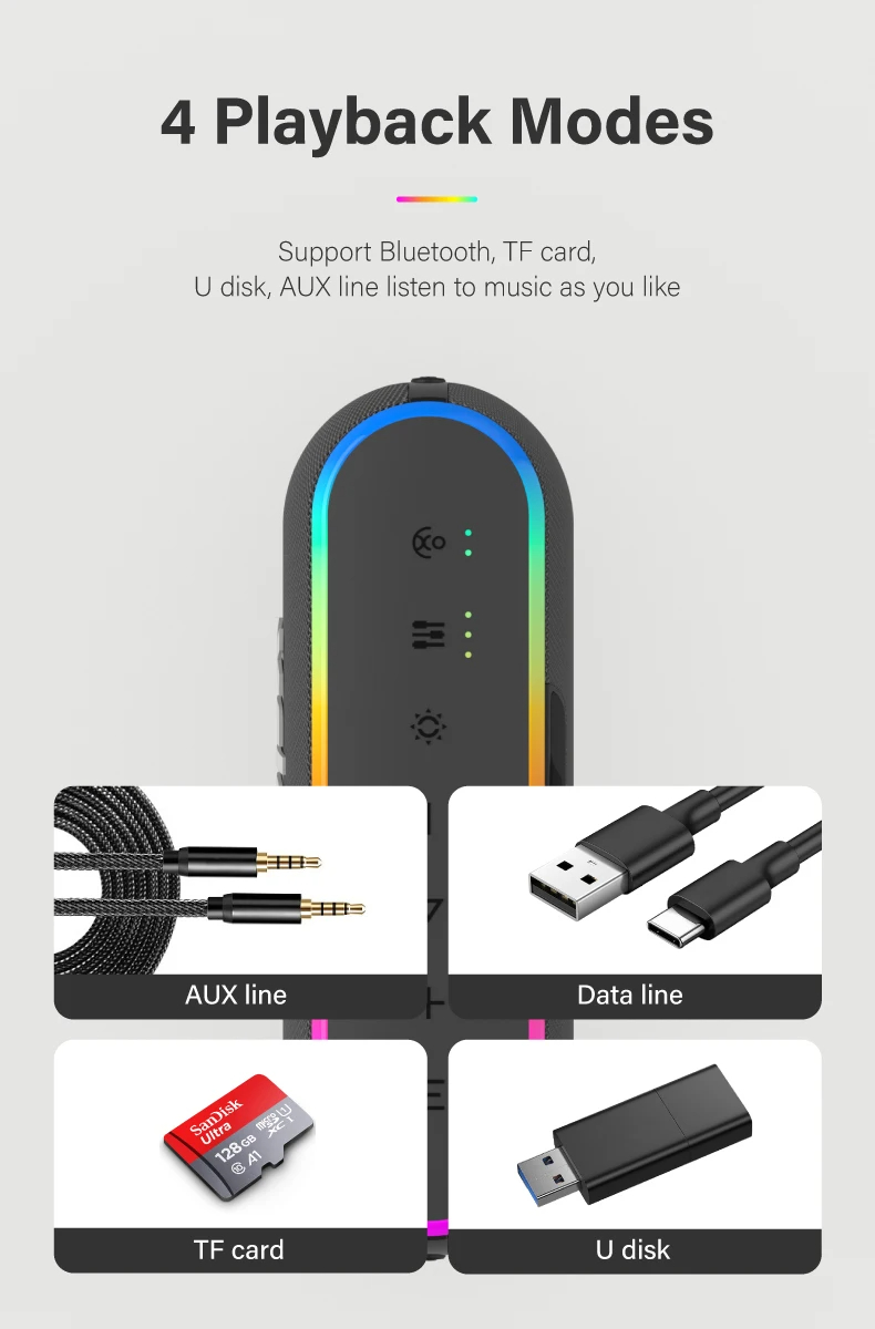 XDOBO X8 III - Bluetooth hangszóró 12 órás üzemidővel 3