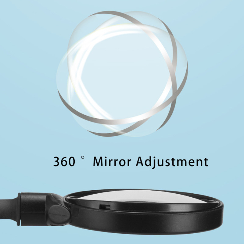 Adjustable Rotatable Bicycle Rear View Mirror Wide Angle Acrylic Convex Safety Mirror For Mountain Road Bike
