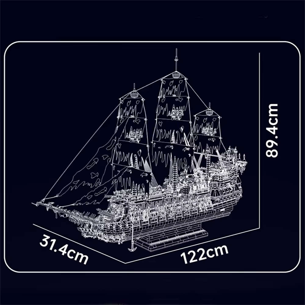 MOULD KING 13218 フライングダッチマン海賊船ブロック ゴーストシップ