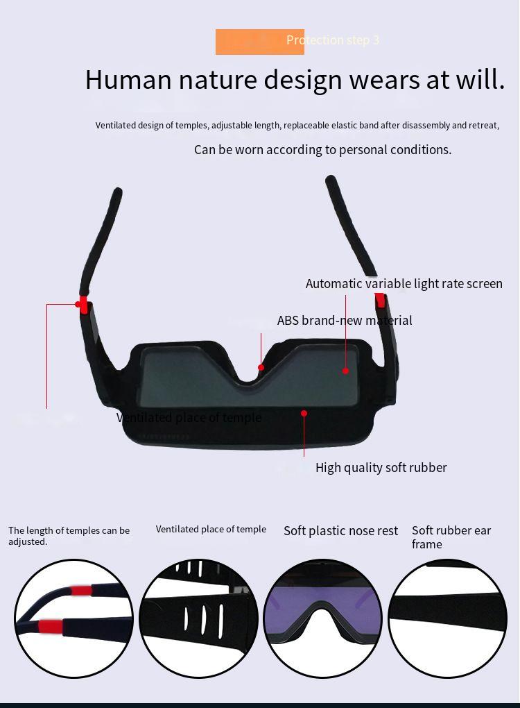 Auto Darkening Welding Helmet Solar Powered Helmet with Enhanced Clarity Large Viewing Window DIN4 Brightness Level DIN11 Darkness Level Ideal for Welding Cutting and Burning Operations