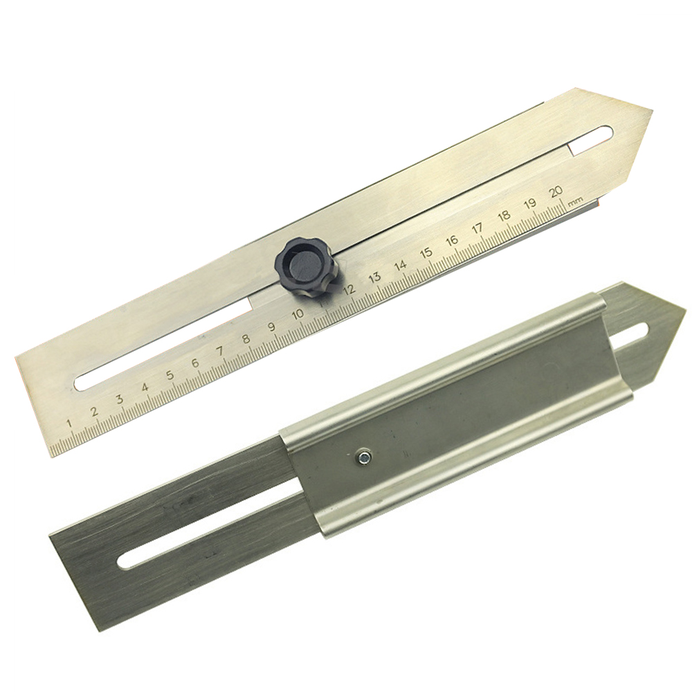 Stainless Steel Arrowhead Woodworking Marking Ruler Durable and Accurate Measurement Tool Engraved Scale Wear-Resistant Perfect for Precise Woodworking Projects and Marking