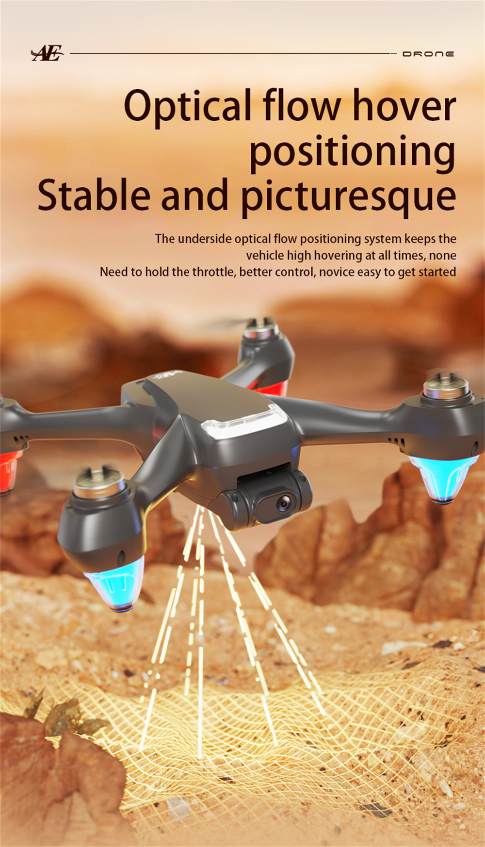 AE9 GPS 5G WiFi FPV with 5.9inch LCD Screen Controller HD Dual Camera Optical Flow Positioning LED Light Brushless 2.4G Remote Control RC Drone Quadcopter RTF
