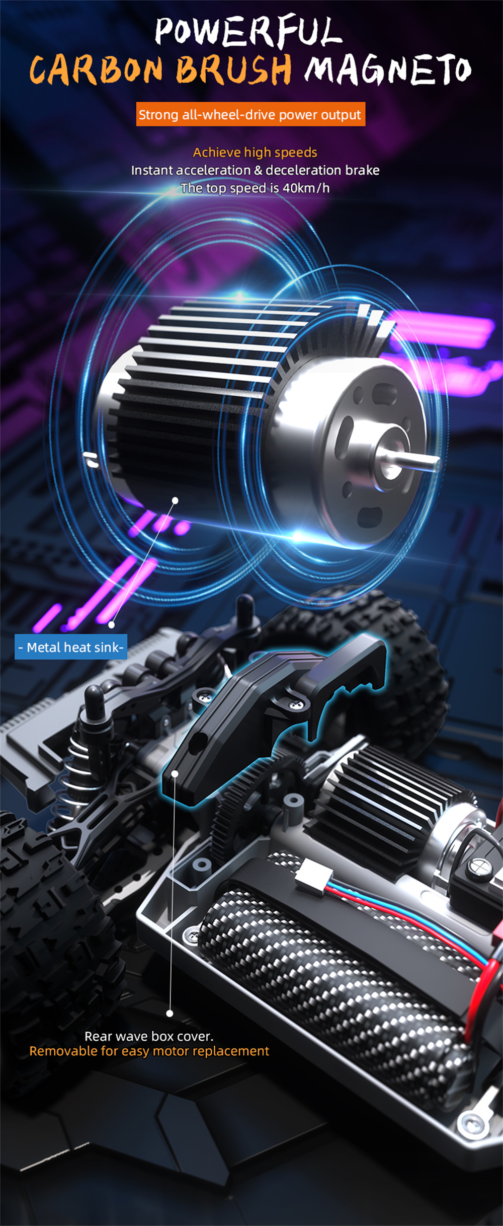 SCY & THE LINK 18102 1/18 2.4G 4WD High Speed RC Car Vehicle Models Full Proportional Control W/ Light