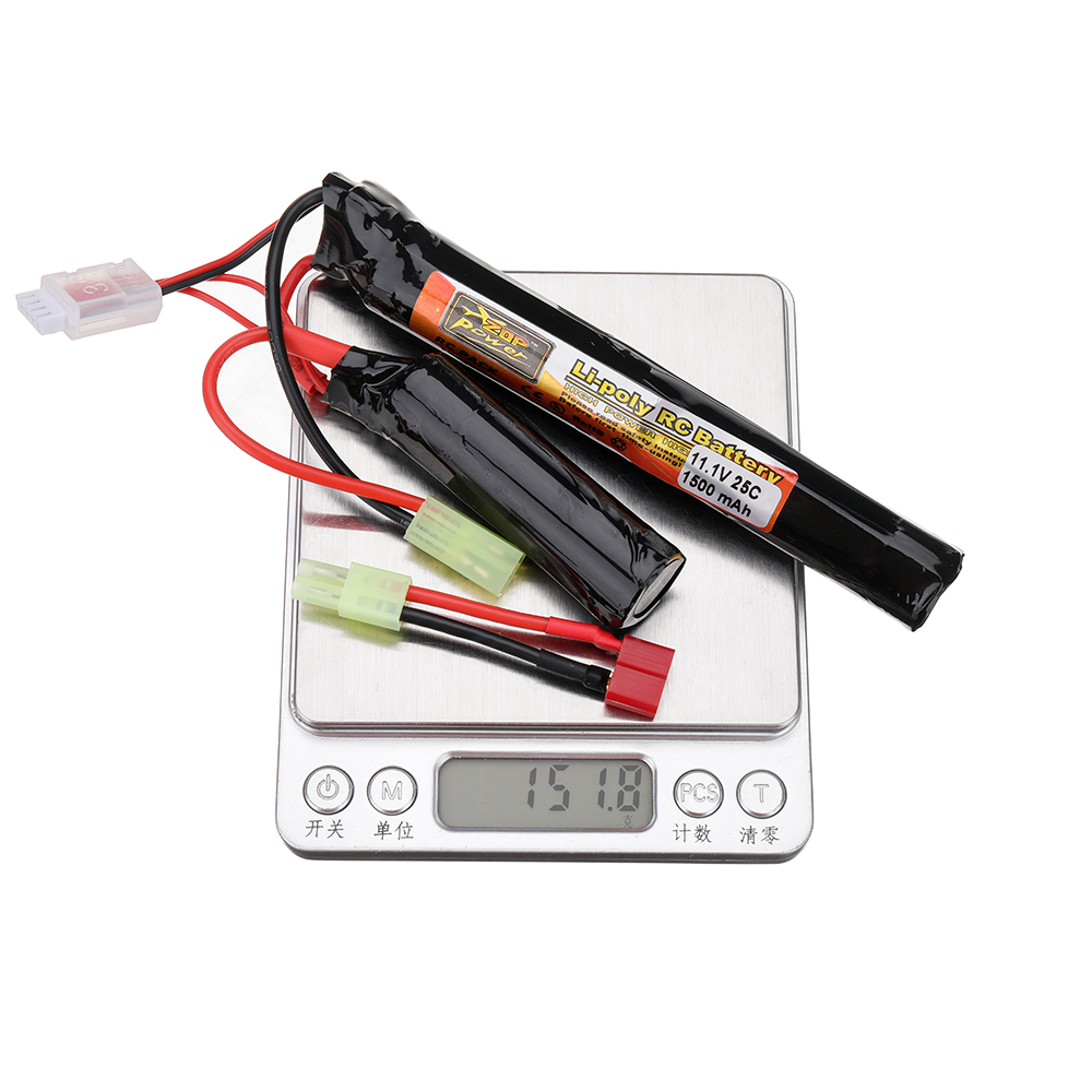 ZOP Power 11.1V 1500mAh 25C 3S LiPo Battery Tamiya Plug With T Plug Cable for RC Car