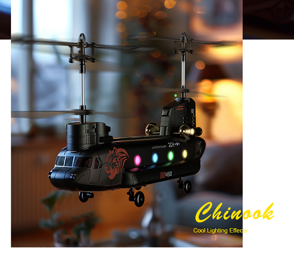 XKS XK5 Chinook 2.4G 3.5CH Dual-propeller Fixed-altitude Simulation RC Helicopter RTF