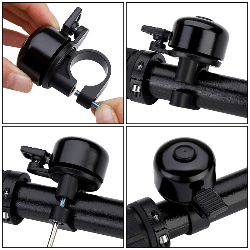 Aluminum Alloy Bike Bell Loud Melodious Sound Classic Mini Lightweight Bicycle Bell For Kids Adults Bike Horn