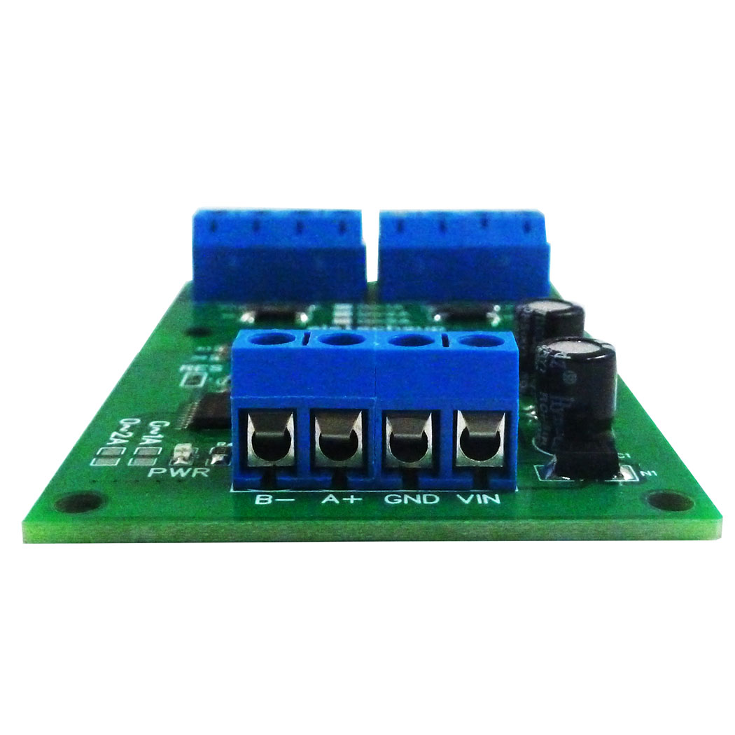 N4VIA02 RS485 0-1A/2A/5A Current and 0-30V Voltage Acquisition Module