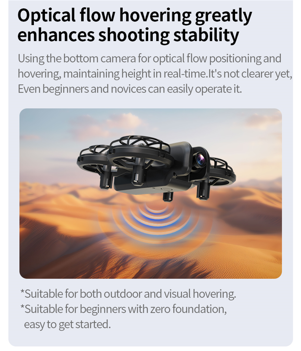 XKJ K100 MAX MINI WiFi FPV with LCD Screen Controller HD Dual Camera Optical Flow Hover Dazzling Lights Circle Protection Kids Gifts 2.4G 4CH 6-Axis Remote Control RC Toys Drone Quadcopter RTF