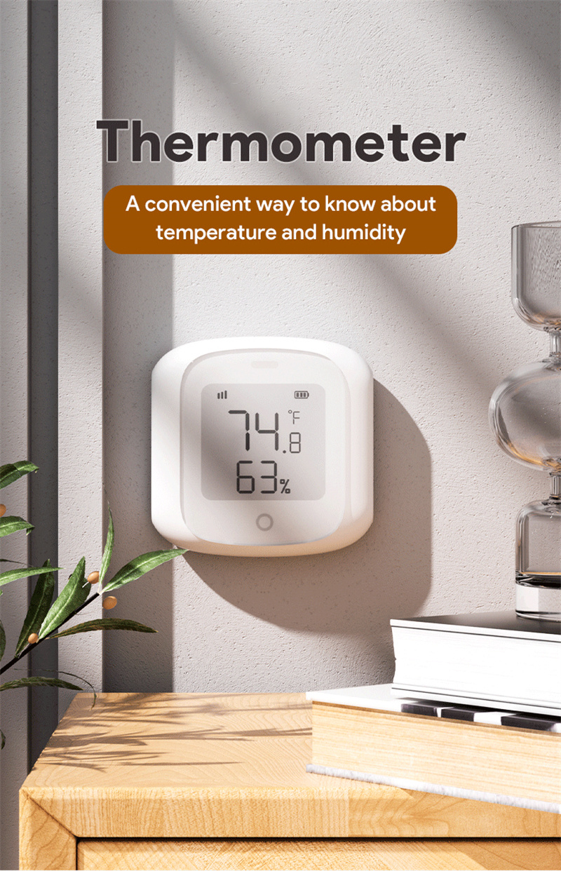 Tuya Smart WIFI sensore di temperatura e umidità termometro igrometro per  interni con supporto per Display